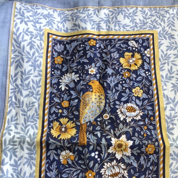 VTG Irish Linen Pheasants Tea Towel Standen National Trust by Pat Albeck EUC - Picture 10 of 12